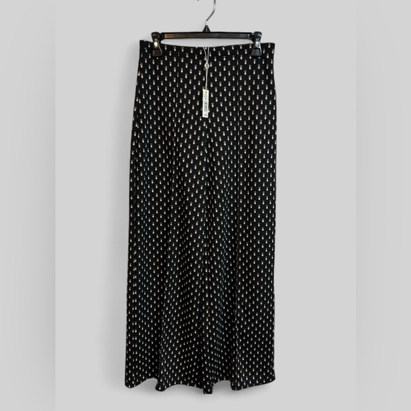 Max Studio London Pin Tuck Wide Leg Trouser High Rise Full Length Medium NWT - Picture 1 of 9